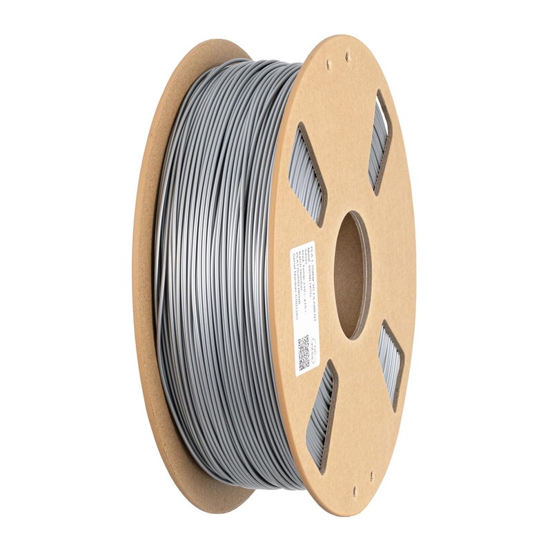 SHENGTIAN 3D Printer Filament, PLA, Metallic Silver 1.75mm, 1kg, Silver - Image 1